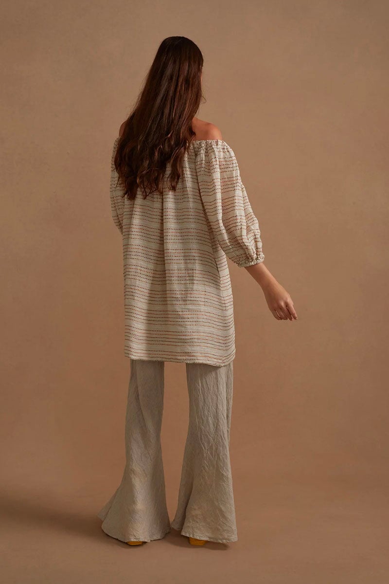 NOVO FLARE PANT-BRASILE NATURAL Pants Estilo Emporio