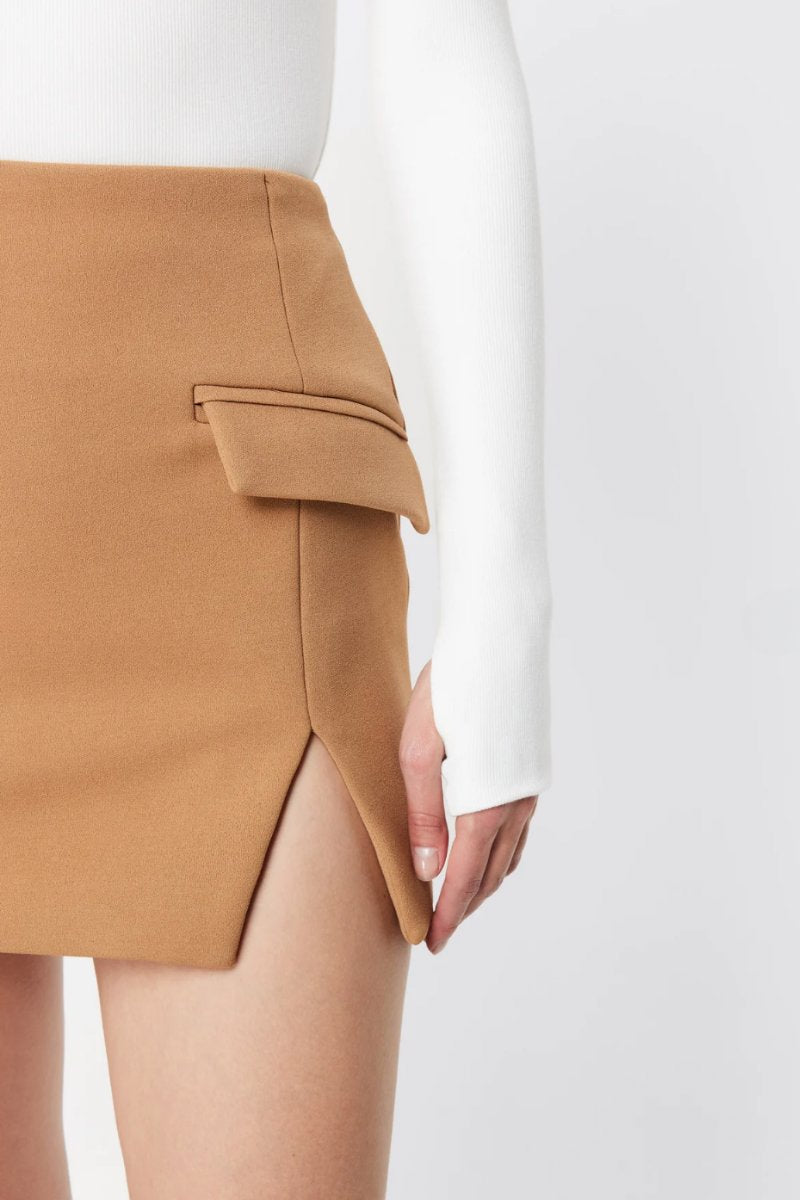 MELROSE MINI SKIRT-CAMEL Skirts MOSSMAN 