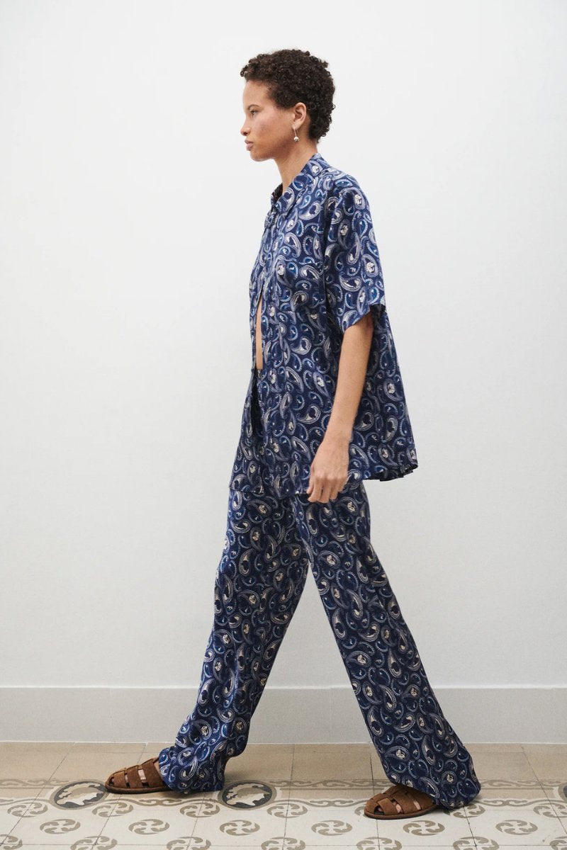 BIAS CUT PANTS-HOUNDS PAISLEY Pants Silk Laundry 