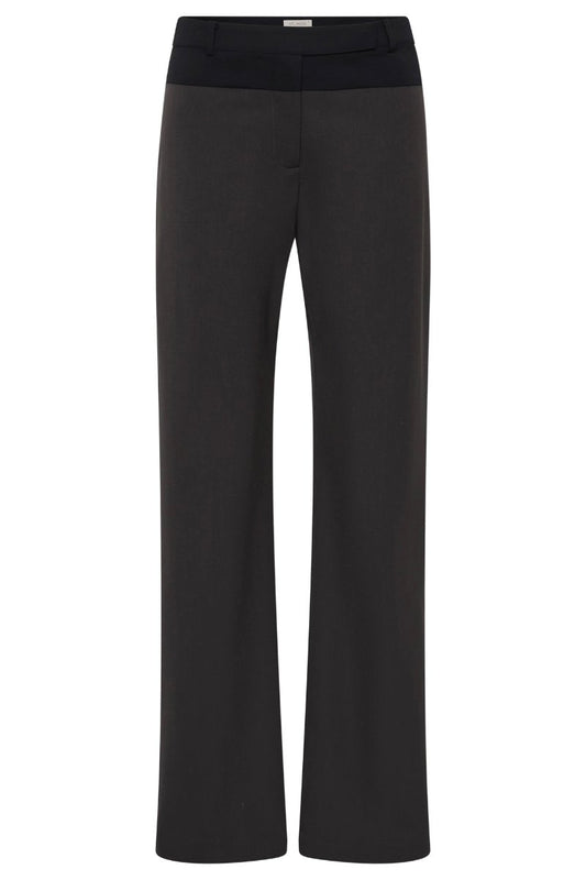 90S SPLICE PANELLED PANTS-BLACK OLIVE/ BLACK Pants ST AGNI 