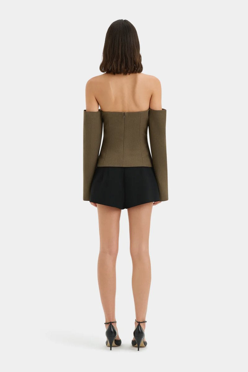 SARTORIA BODICE-CHOCOLATE MARLE Tops SIR. 