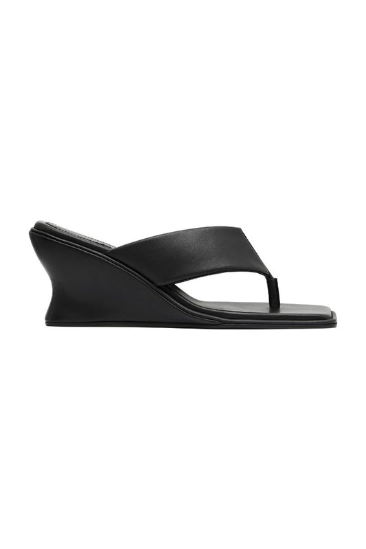 SOFT THONG CONTOUR WEDGE-BLACK Heels ST AGNI 