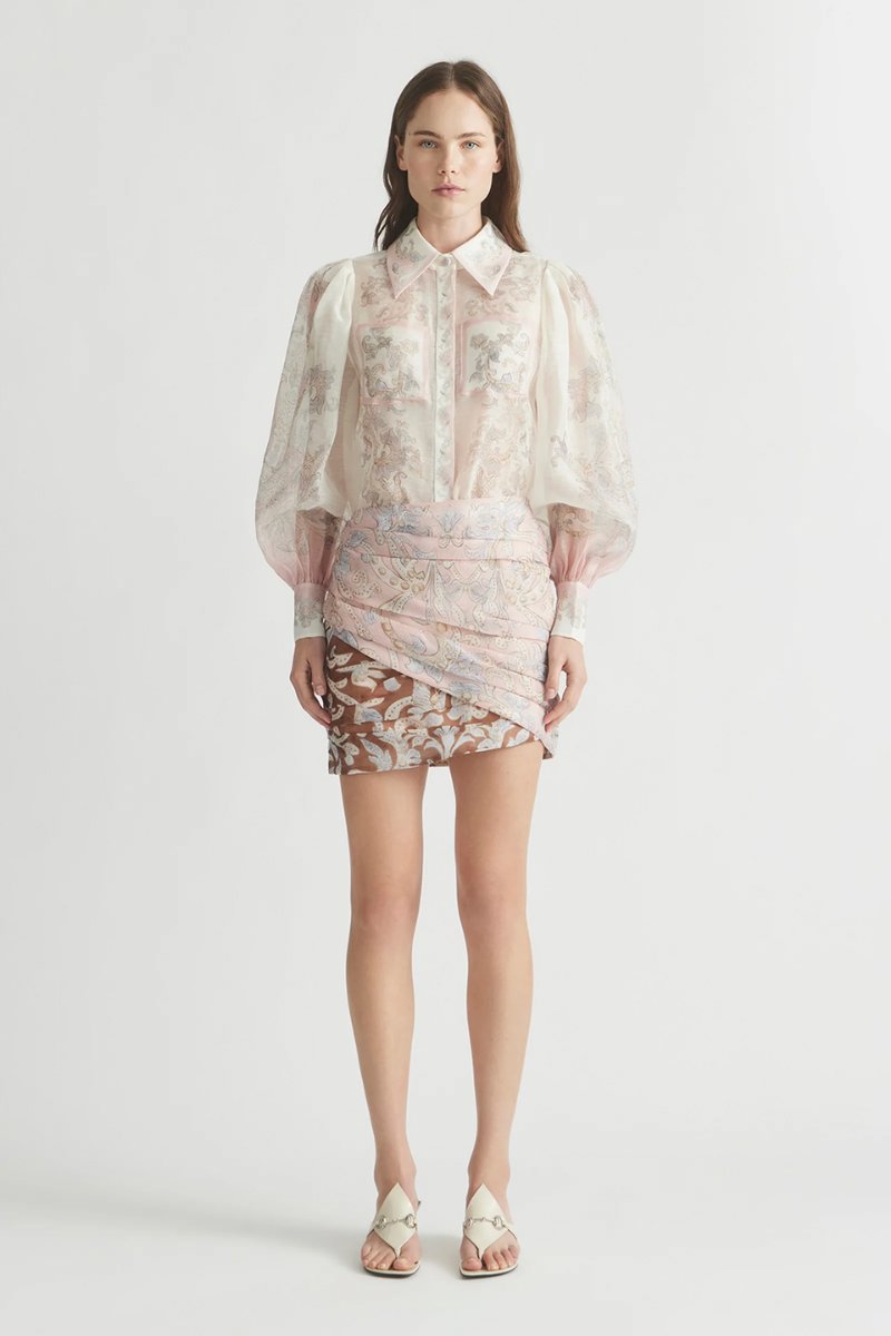 BITTER SWEET TUCK MINI SKIRT-SPLICED Skirts ANTIPODEAN 