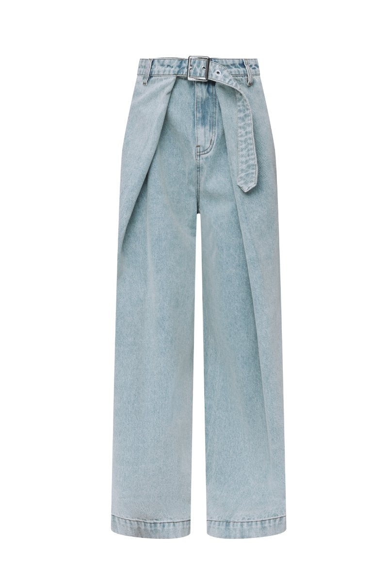 UTILITY WRAP JEANS-LIGHT DENIM BLUE Denim Wynn Hamlyn 