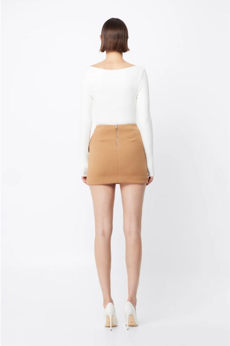 MELROSE MINI SKIRT-CAMEL Skirts MOSSMAN 