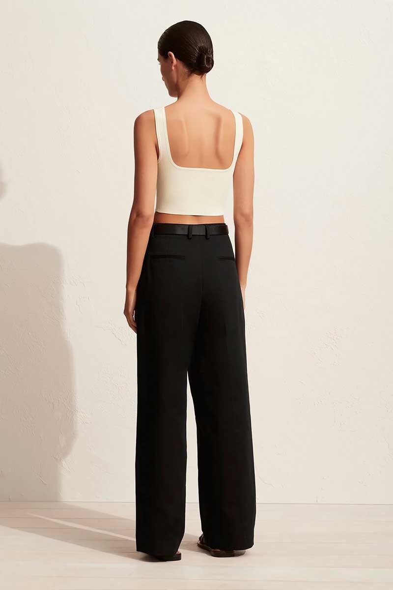 NINETIES CROP TANK-ECRU Tops Matteau 