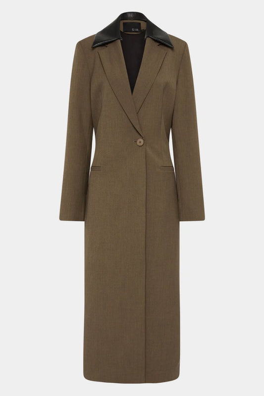 SARTORIA COAT-CHOCOLATE MARLE Jackets SIR. 