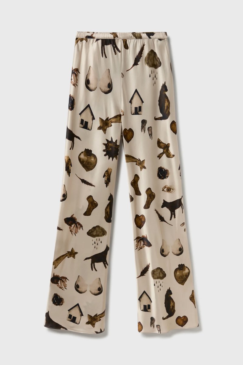 BIAS CUT PANTS-MIRACLES HAZELNUT Pants Silk Laundry 