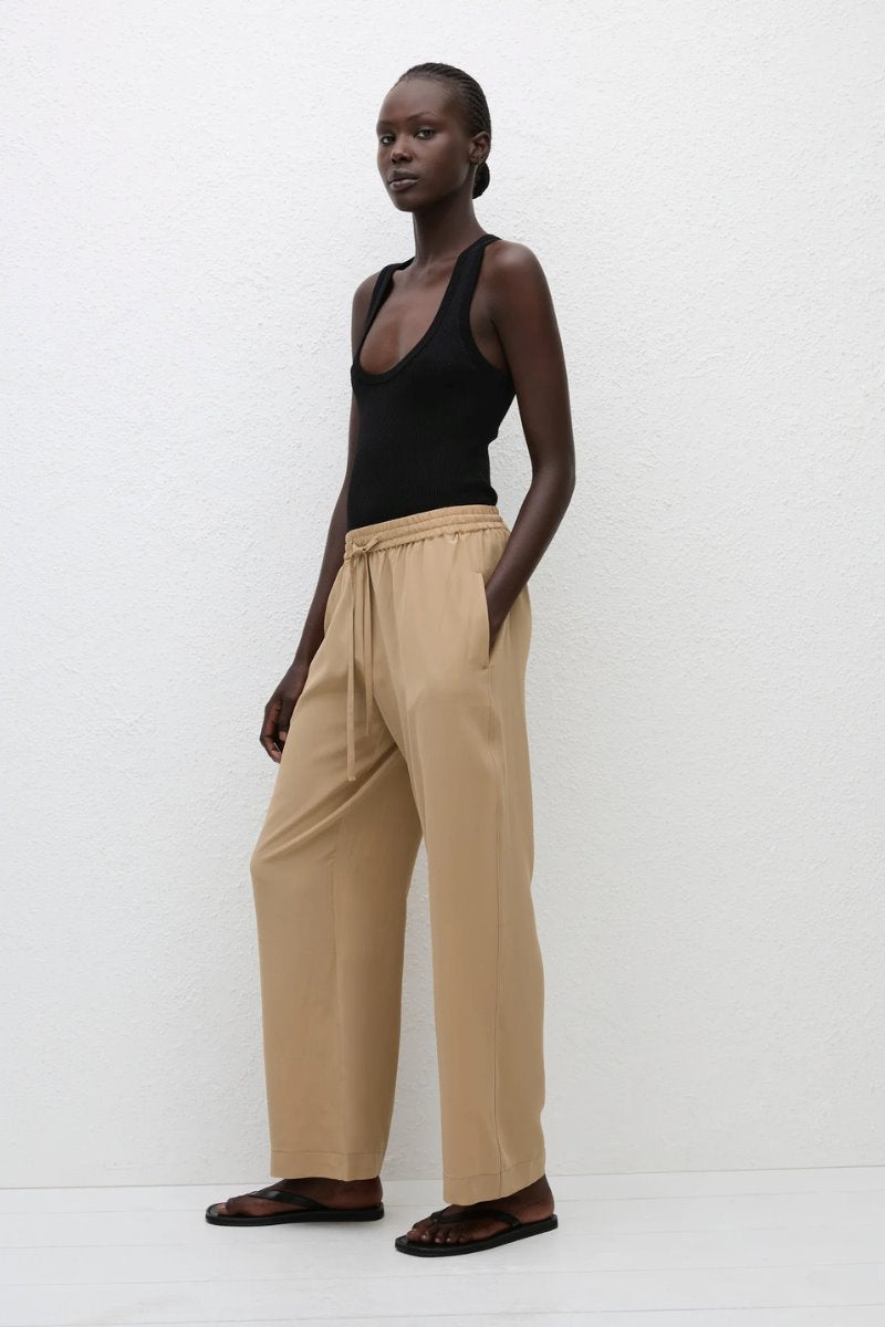 DRAWSTRING TROUSER-STONE Pants Matteau 