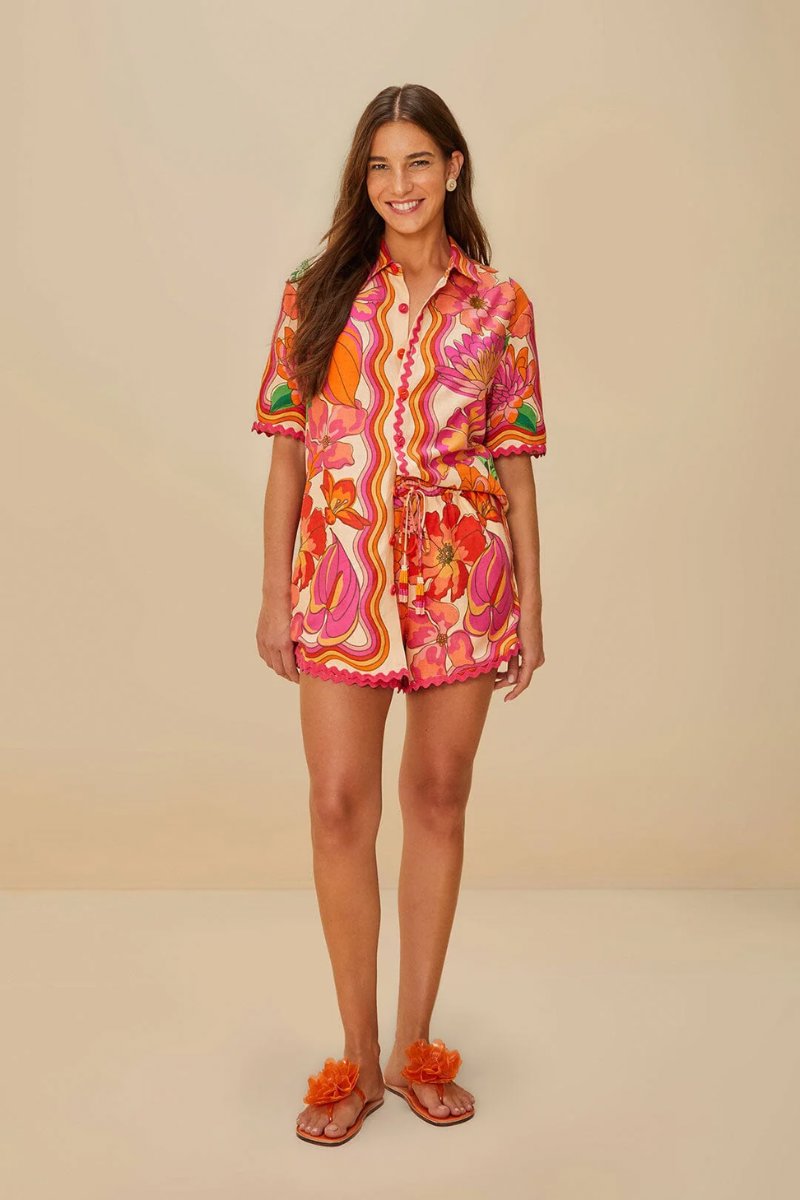 SPRING AFFAIR SHIRT-BEIGE Tops Farm Rio 