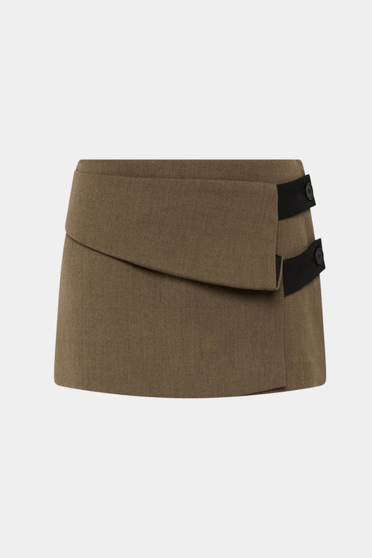 SARTORIA MINI SKIRT-CHOCOLATE MARLE Skirts SIR. 