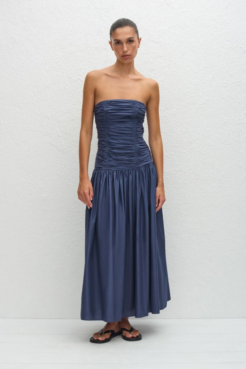 STRAPLESS DROP WAIST DRESS-DUSK Maxi Dress Matteau 