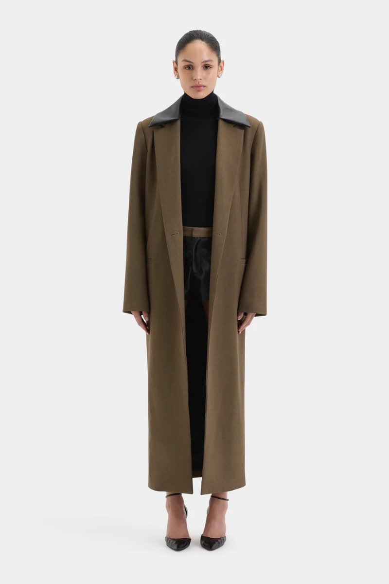 SARTORIA COAT-CHOCOLATE MARLE Jackets SIR. 