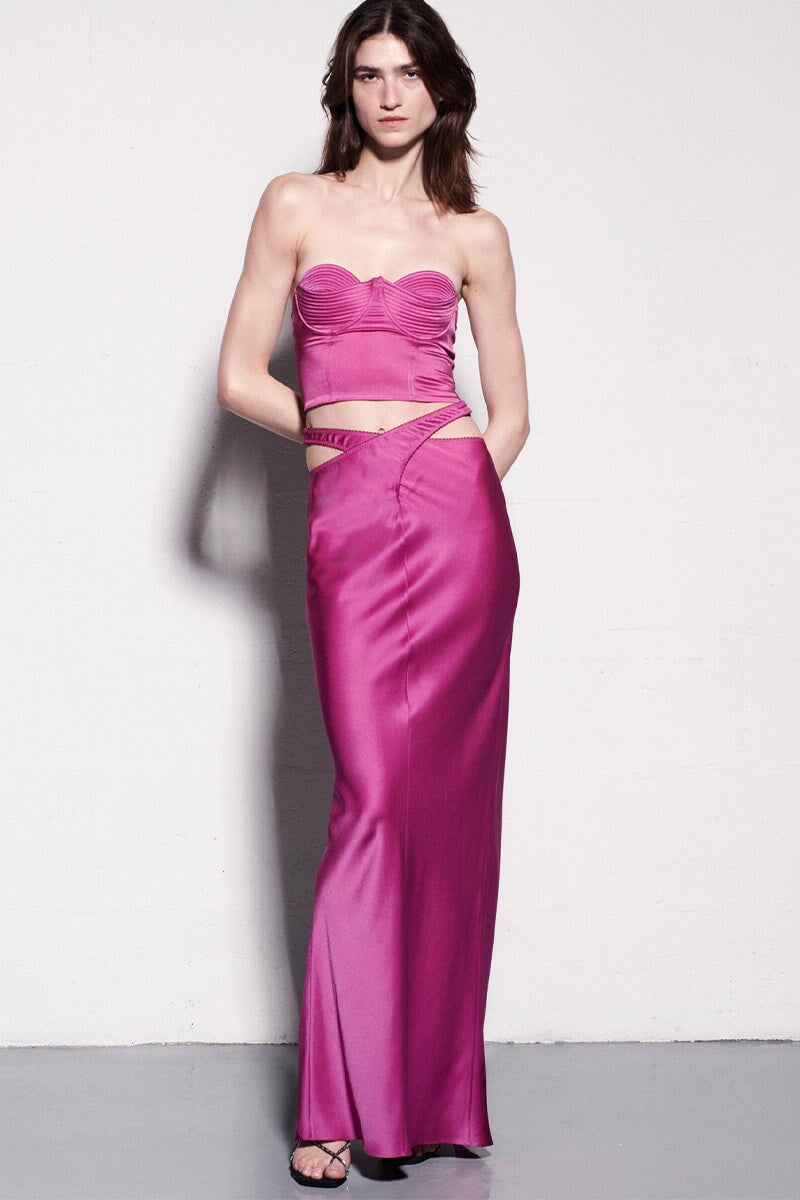 KERIA SKIRT MAGENTA Skirt Anna October 