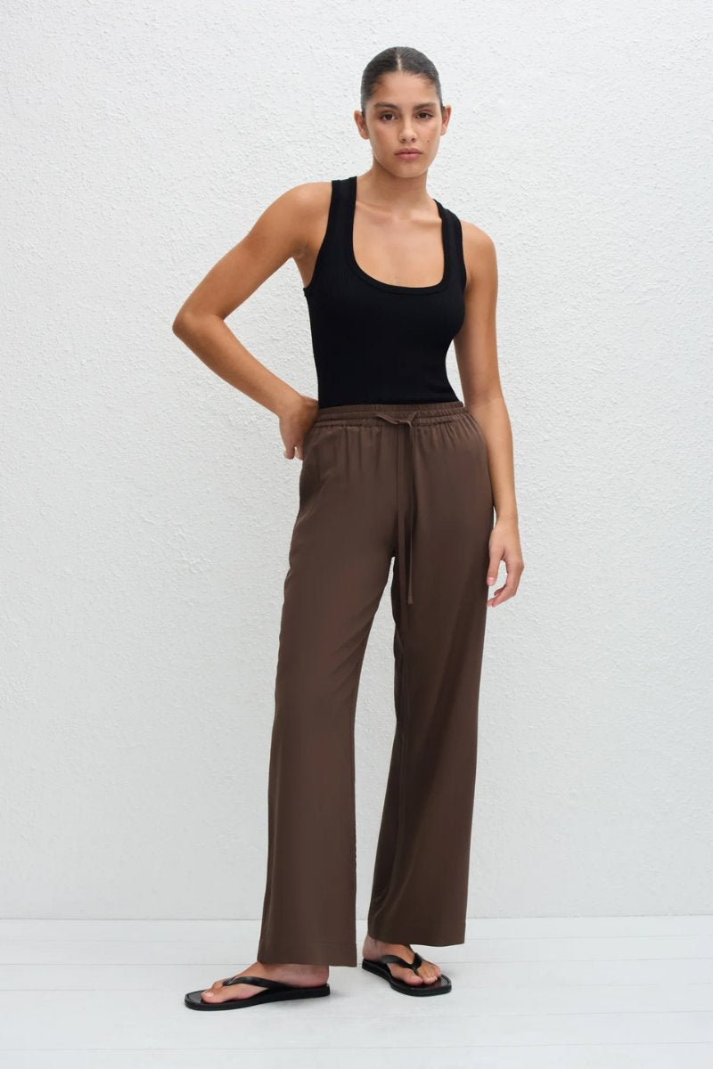 DRAWSTRING TROUSER-TRUFFLE Pants Matteau 