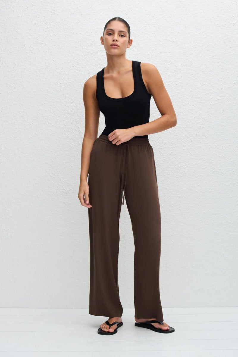 DRAWSTRING TROUSER-TRUFFLE Pants Matteau 