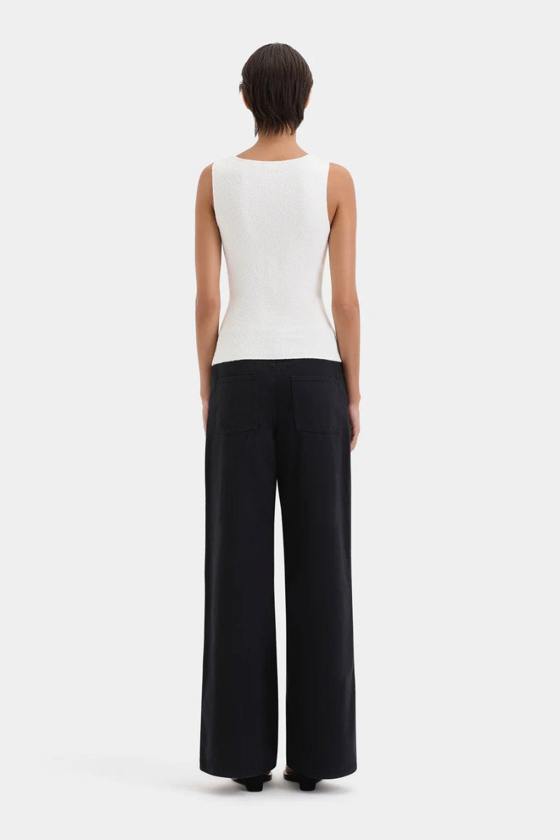 CHIARA BEADED TANK-IVORY Tops SIR. 