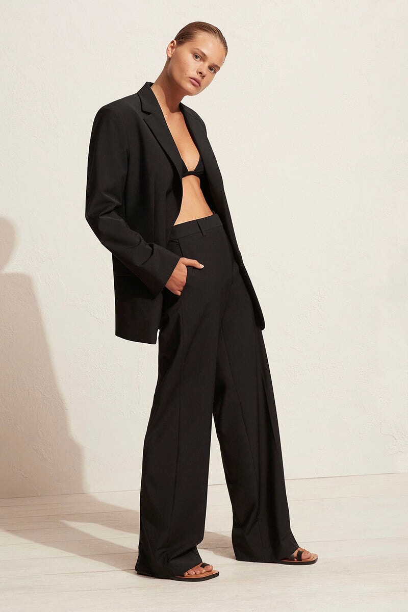 RELAXED TAILORED TROUSER-BLACK Pants Matteau 
