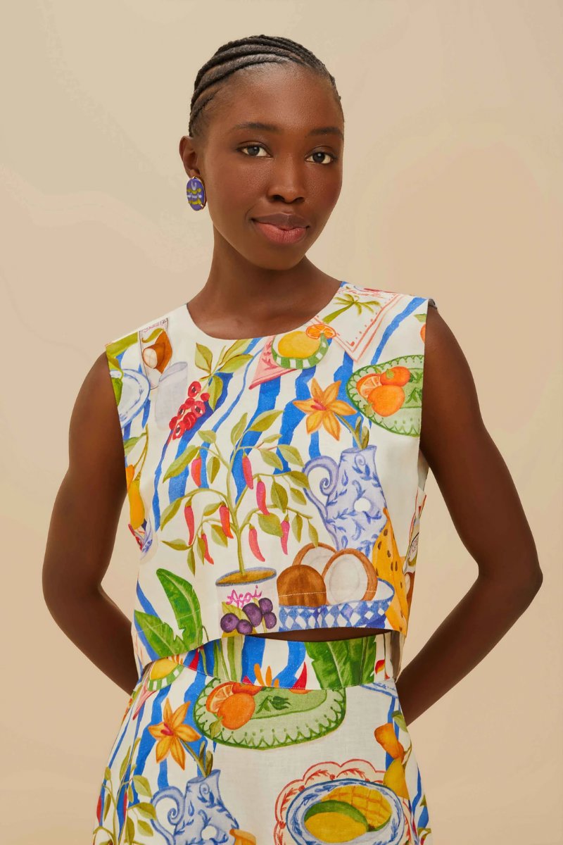 FRESH TABLE BLOUSE-OFF-WHITE Tops Farm Rio 