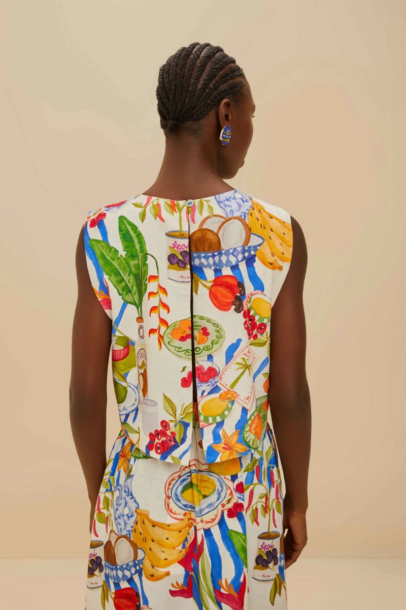 FRESH TABLE BLOUSE-OFF-WHITE Tops Farm Rio 