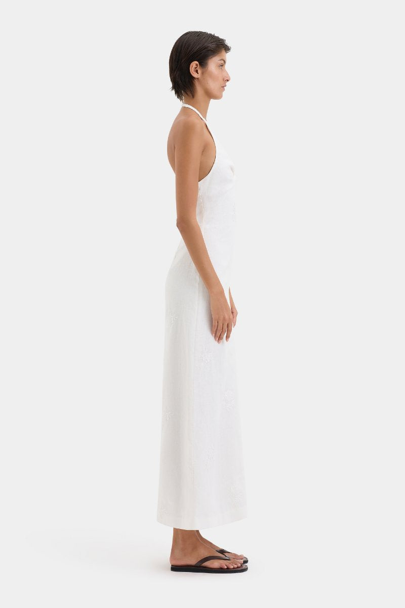 ALESSANDRA MIDI DRESS-IVORY Midi Dress SIR. 