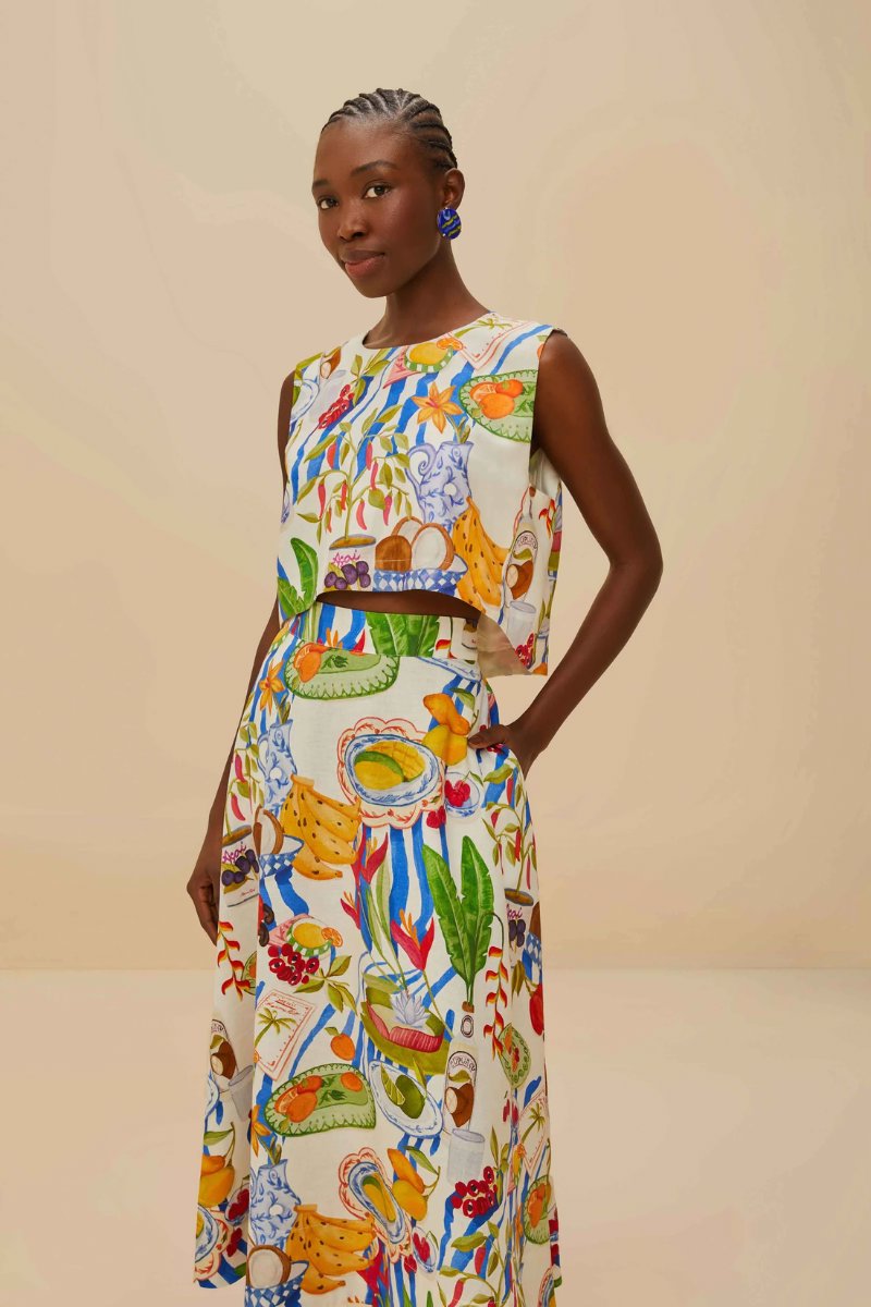 FRESH TABLE BLOUSE-OFF-WHITE Tops Farm Rio 