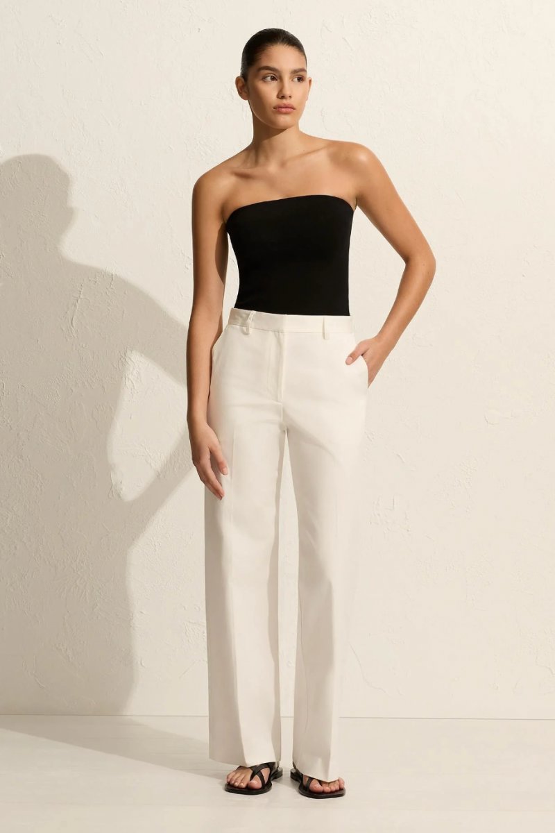 STRAPLESS KNIT TOP-BLACK Knitwear Matteau 