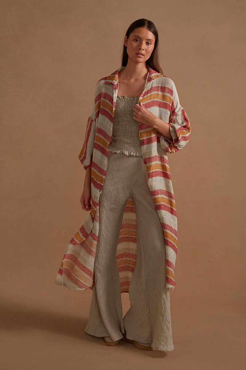 NOVO FLARE PANT-BRASILE NATURAL Pants Estilo Emporio 