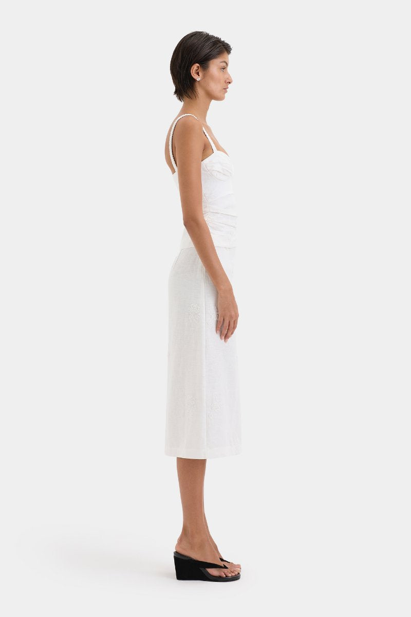 ALESSANDRA MIDI SKIRT-IVORY Skirts SIR. 