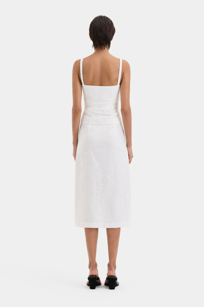 ALESSANDRA MIDI SKIRT-IVORY Skirts SIR. 
