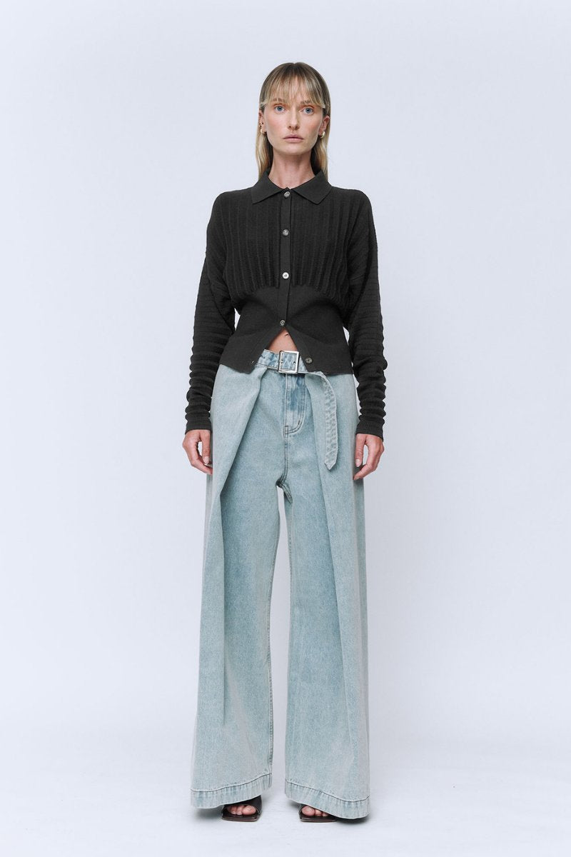 UTILITY WRAP JEANS-LIGHT DENIM BLUE Denim Wynn Hamlyn 