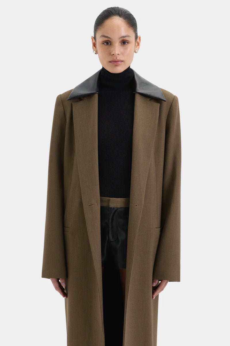 SARTORIA COAT-CHOCOLATE MARLE Jackets SIR. 