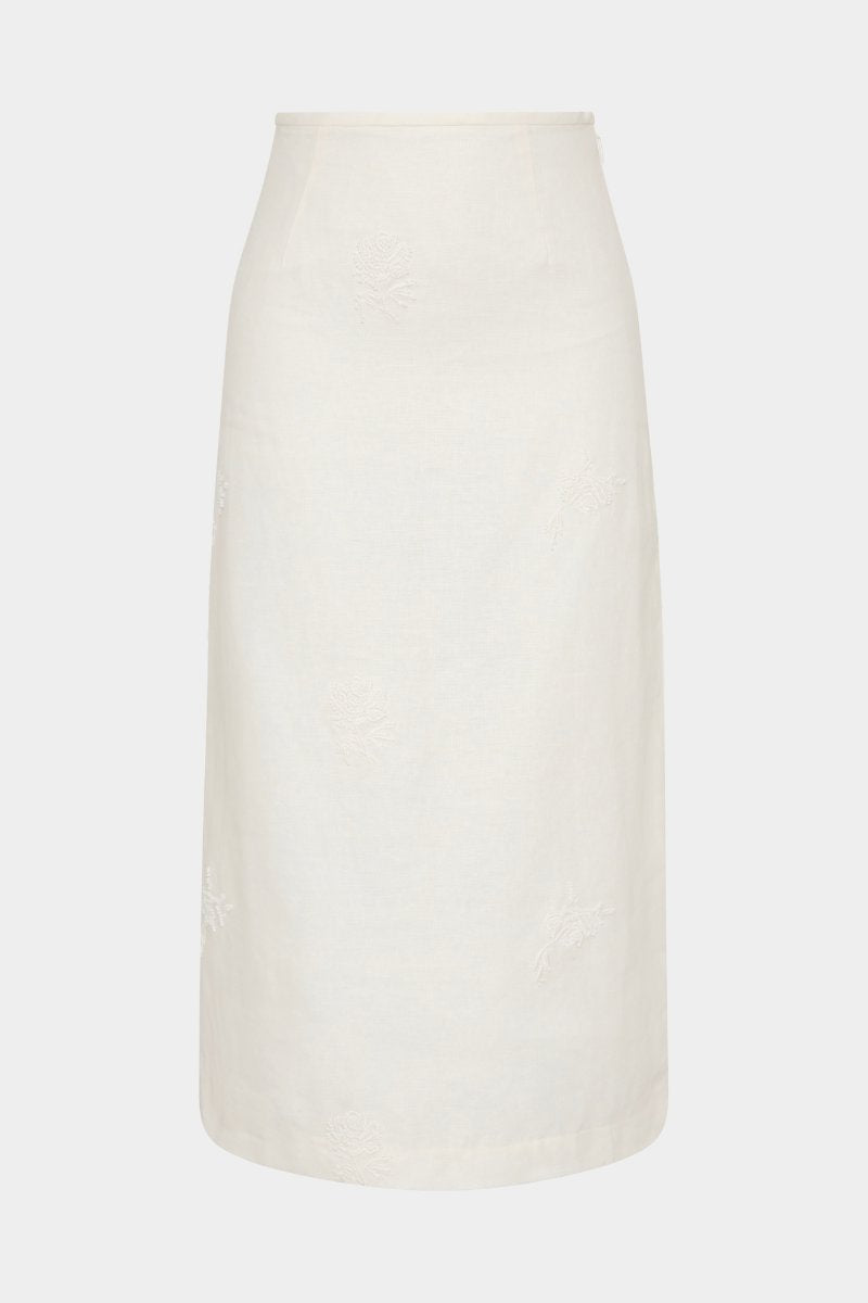 ALESSANDRA MIDI SKIRT-IVORY Skirts SIR. 