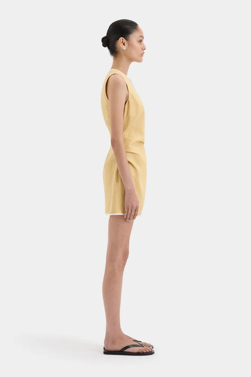 CARLOTTA WRAP MINI DRESS-RAFFIA Mini Dress SIR. 