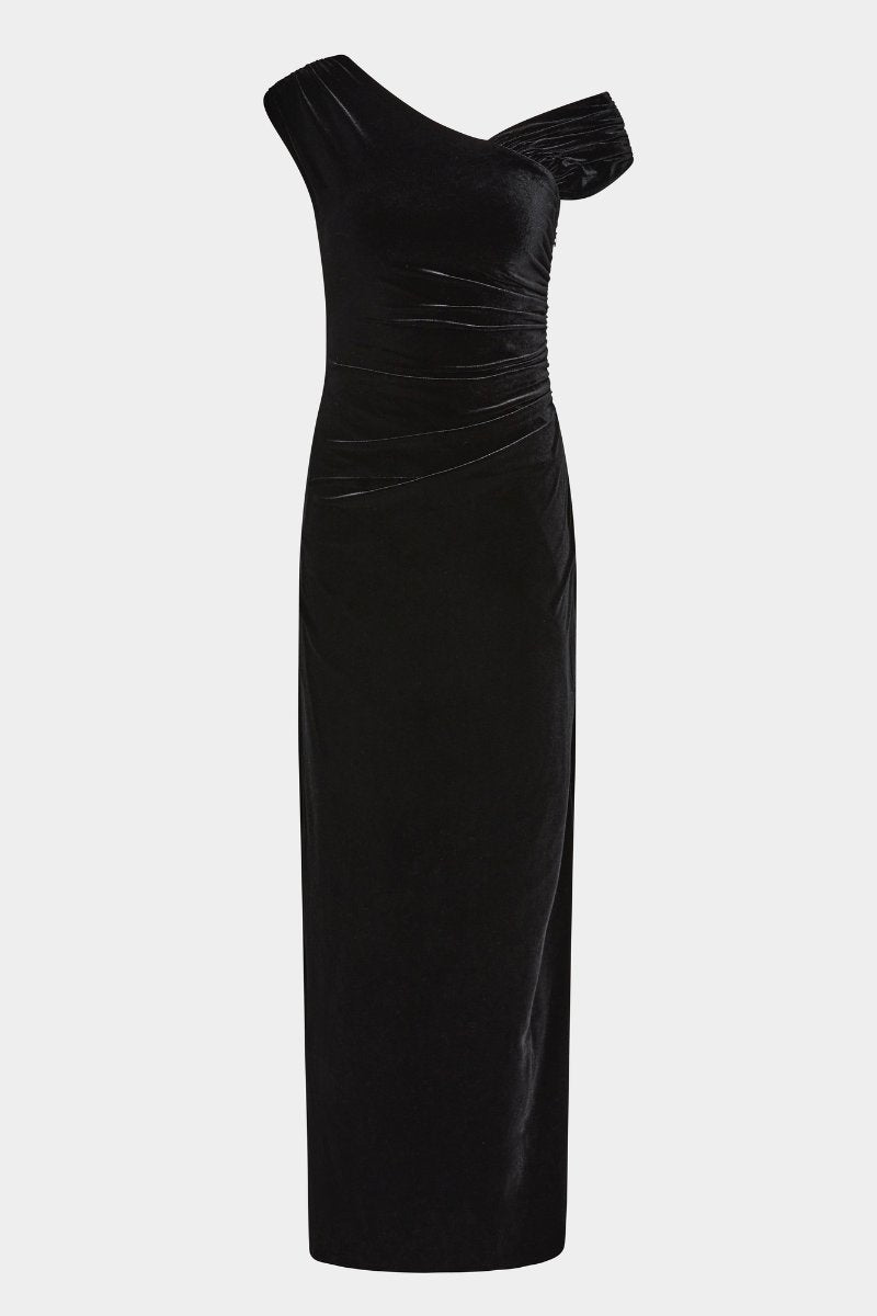 ETTORE GOWN-BLACK Midi Dress SIR. 