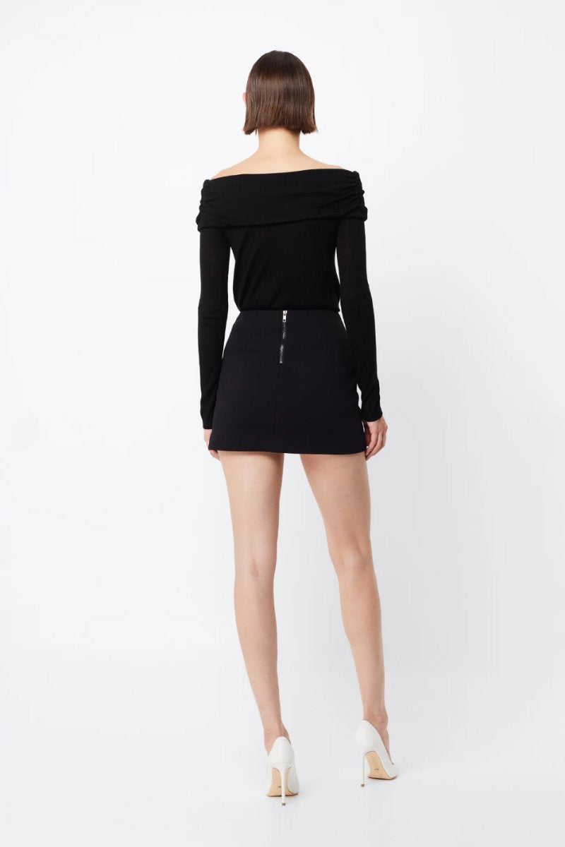 MELROSE MINI SKIRT-BLACK Skirts MOSSMAN 