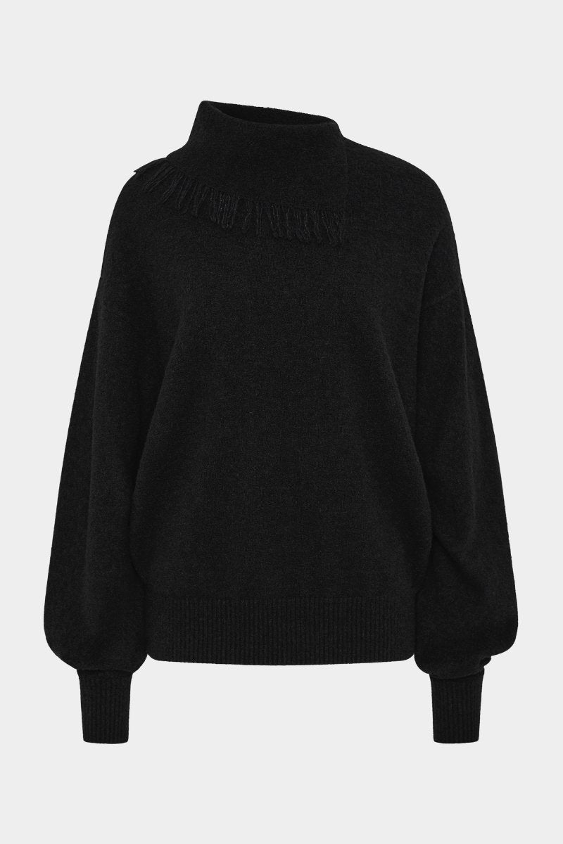ROMANA SWEATER-BLACK Knitwear SIR. 