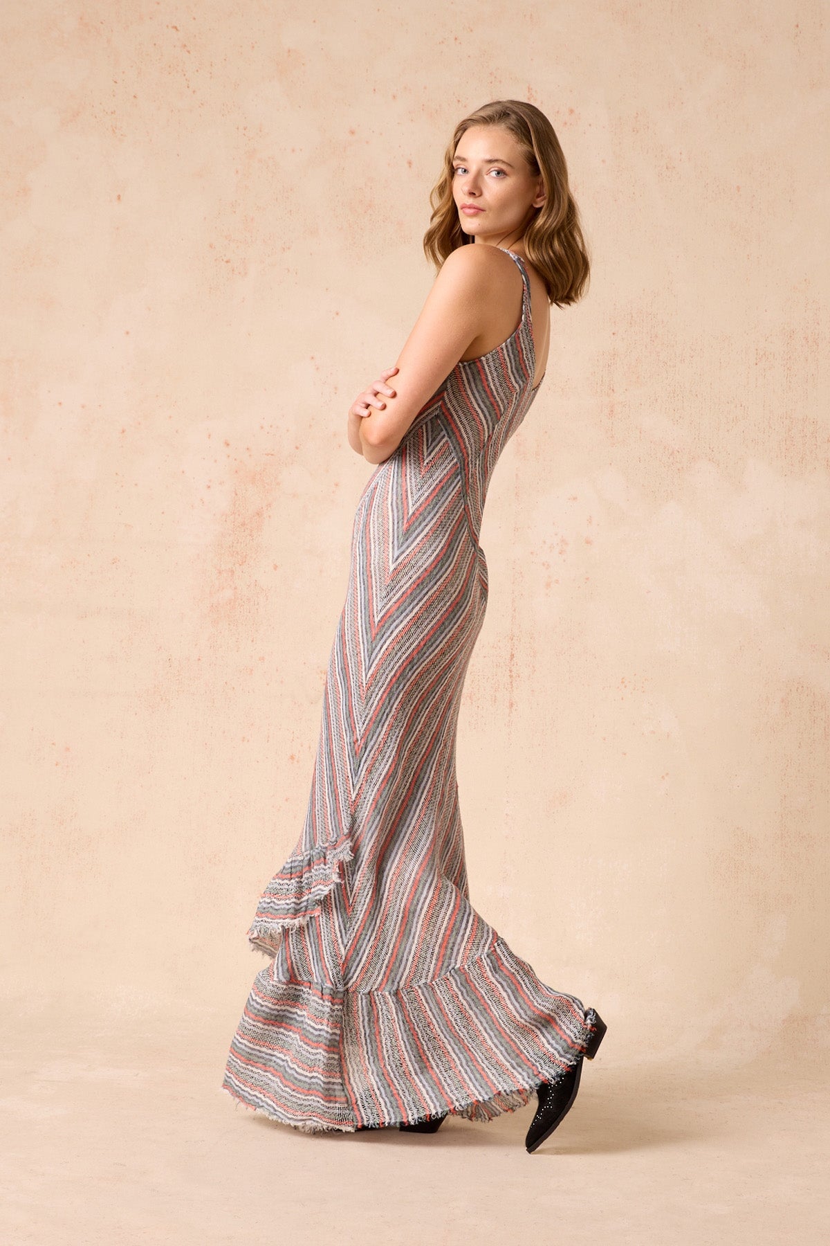 FLUNSA DRESS-BOLEGNA Maxi Dress Estilo Emporio 