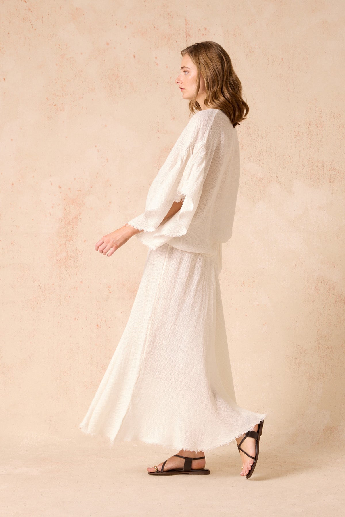 RUOTA SKIRT-SAMBA PANNA Skirts Estilo Emporio 