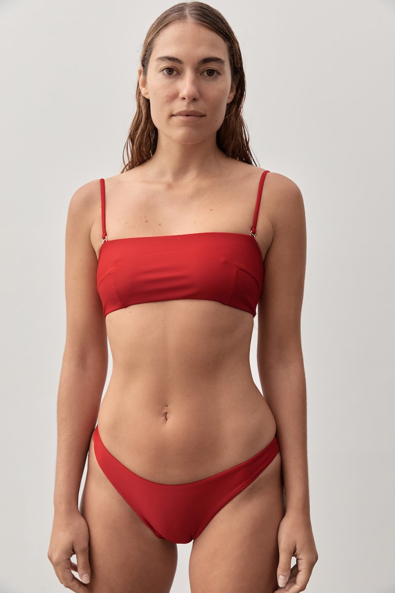 CLASSIC BOTTOM Swim ZIAH 8 Vermilion Red 